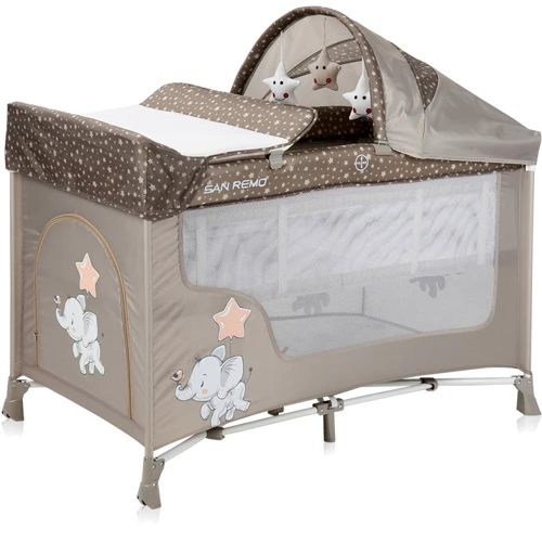 Манеж Lorelli SAN REMO 2L+ (beige elephant)