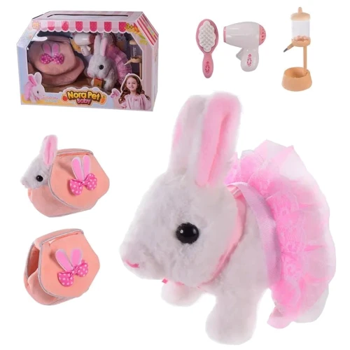 Мягкий кролик ToyCloud Nora Pet Baby с сумочкой (933-25E): Тип животное