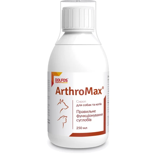Витаминно-минеральный комплекс Dolfos ArthroMax dogs&cats для собак и котов 250 мл сироп (1157-25)