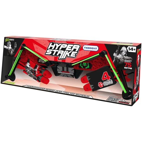 Лук для игры серии "Hyper Strike" (красный, 4 стрелы) (HS470R)