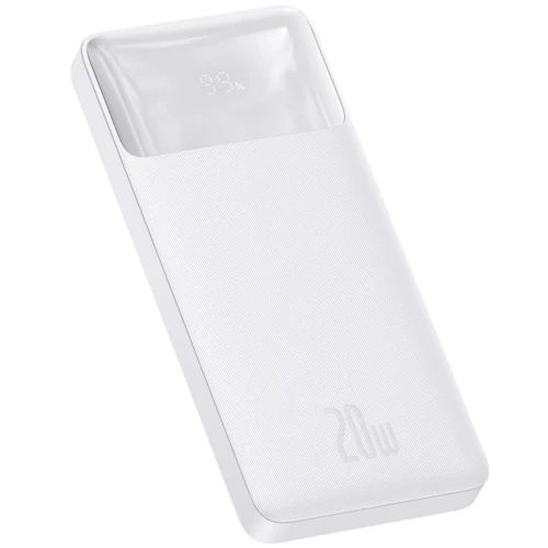Зовнішній акумулятор Baseus Power Bank 10000mAh Bipow Display 20W White (PPDML-L02): Кількість USB 3
