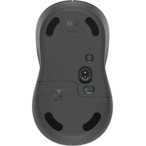 Мышь Logitech M550 Wireless Mouse Graphite (910-006781): Эргономика симметричная для левшей