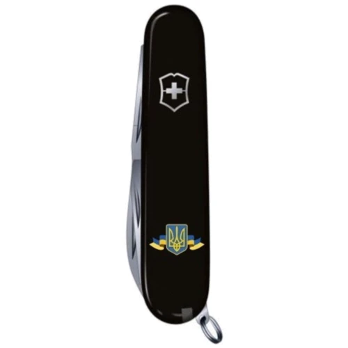 Мультитул Victorinox Spartan Ukraine 91мм/12 функцій/чорний /Герб України зі стрічкою (1.3603.3_T1010u): Кількість функцій 12