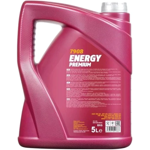 Моторное масло Mannol Energy Premium 5W-30 5л (MN7908-5): Тип Синтетическое