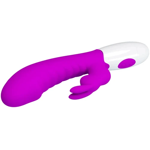 Вибромассажер для стимуляции точки G и клитора LYBAILE Pretty Love Naughty Bunny Purple (BW-500071)