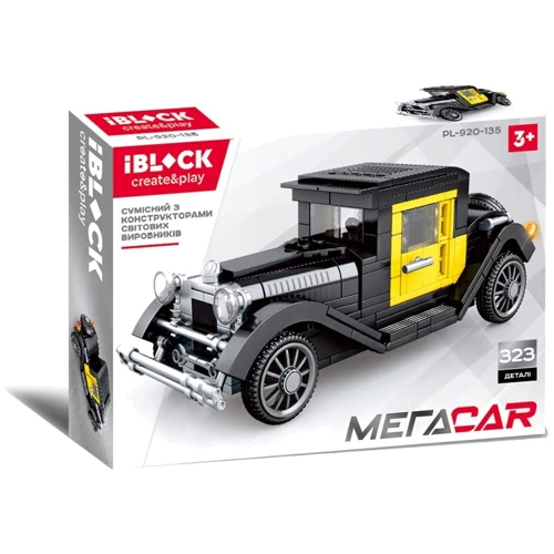 Конструктор IBLOCK PL-920-135 323дет., МЕГАCAR