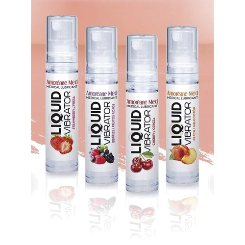 Стимулирующий лубрикант от Amoreane Med: Liquid vibrator - Berries (жидкий вибратор), 10 ml