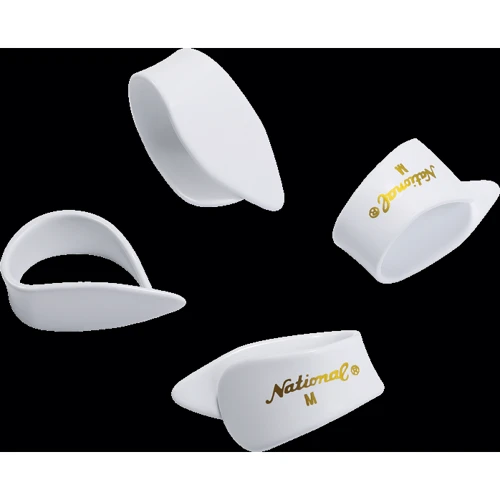 Медіатор Медіатор PLANET WAVES NATIONAL FINGER PICKS - White Celluloid Large 4 pack: Форма медіатора Flow Picks