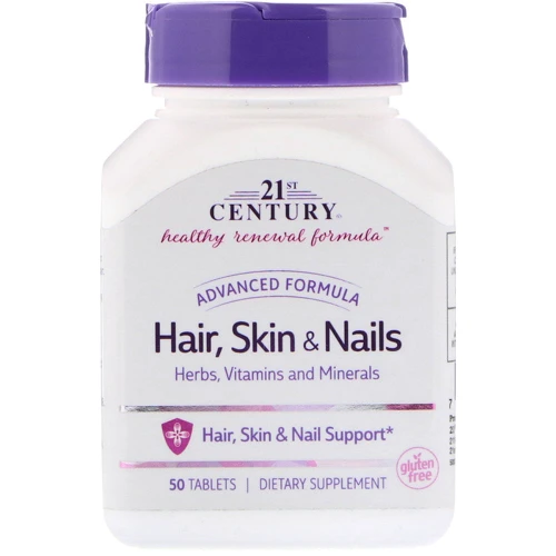 21st Century Hair, Skin & Nails, Advanced Formula, 50 Tablets