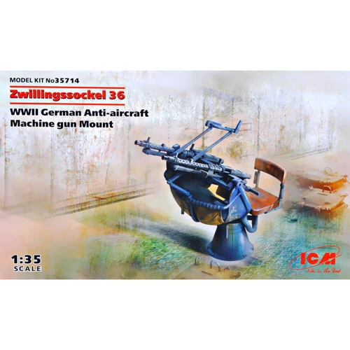 Модель ICM Установка для одновременной стрельбы из двух пулеметов MG-34 (ICM35714)