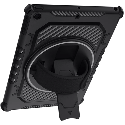 Аксессуар для iPad BeCover Mecha Armored Shockproof Case with Stand Black for iPad 10.2 (2019-2021) (709933): Особенности противоударный
