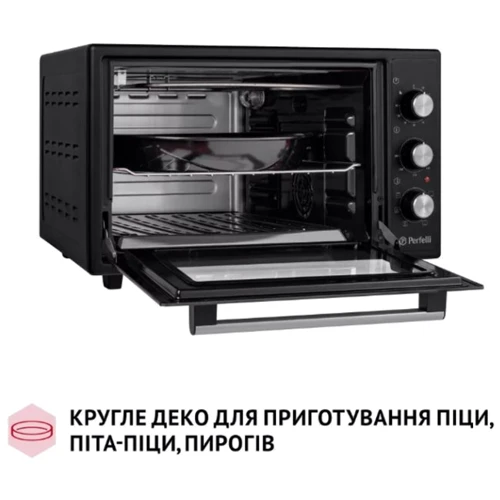 Електрична духовка настільна PERFELLI SIERRA 48 BLACK фото 9