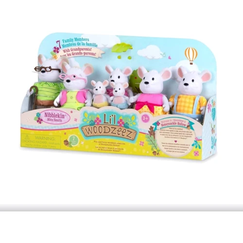 Набор фигурок Li'l Woodzeez Большая Семья Мышей 7 единиц (6491Z)