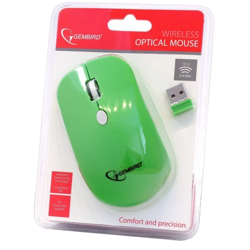 Мишка Gembird MUSW-102-G: Ергономіка для правої і лівої руки
