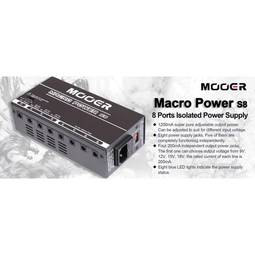 Блок питания для гитарных педалей Блок питания MOOER Macro Power S8 фото 2