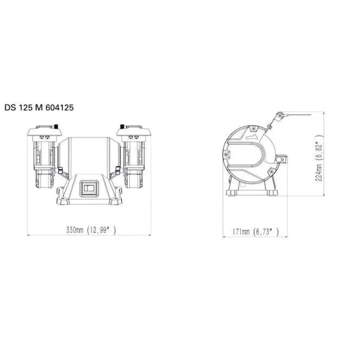 Верстат для заточування Metabo DS 125 M (604125000): Виробник Metabo