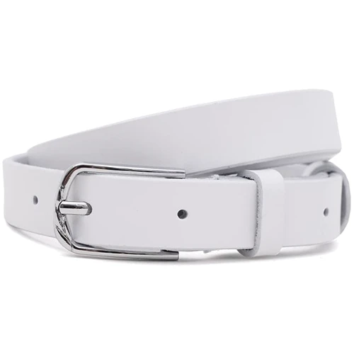 Жіночий ремінь Borsa Leather білий (100v1genw69-white)