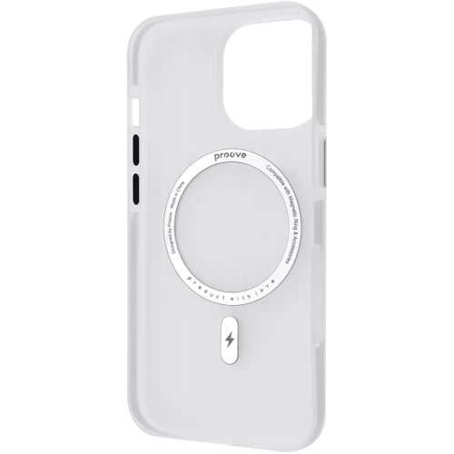 Чехол для iPhone Proove Astro Case with Magnetic Ring White for iPhone 16 Pro: Материалы Пластик