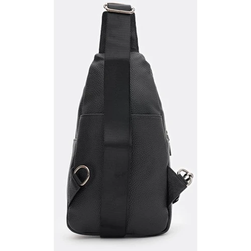 Мужская сумка-слинг Borsa Leather черная (K1328b-black): Страна производитель Тайвань