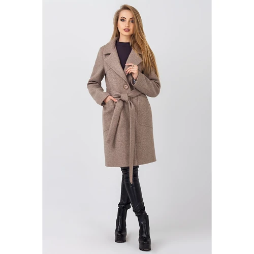 Пальто Leo-Pride PK2356 42 коричневое демисезон