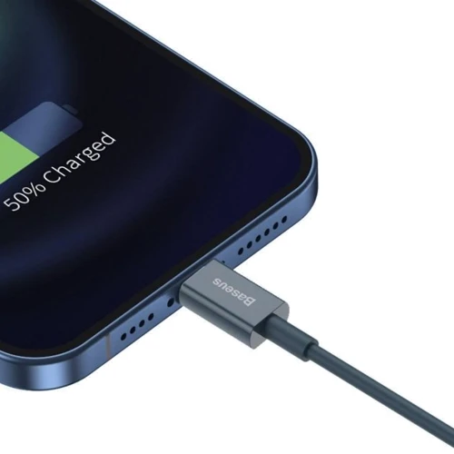 Кабель Baseus USB Cable to Lightning Superior Series 2.4A 2m Blue (CALYS-C03) фото 3