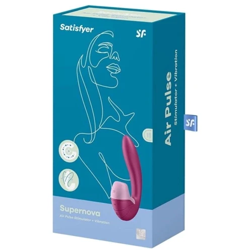 Вакуумный вибратор Satisfyer Supernova Berry, 2 положения ствола