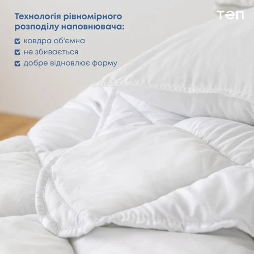 Одеяло ТЕП White Comfort 200х220 см (2000008889797): Материал чехла микрофибра