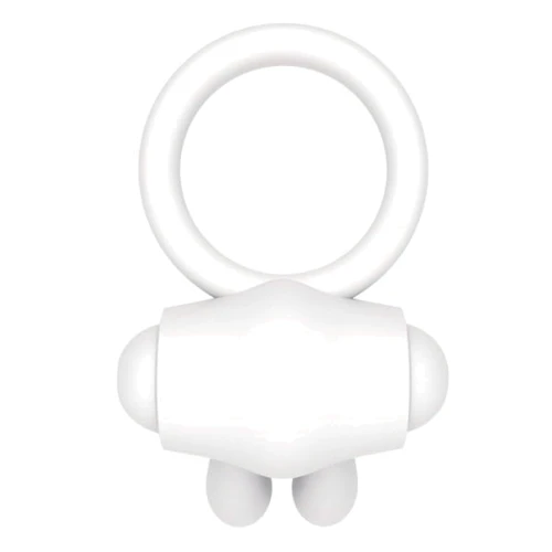 Эрекционное виброкольцо LoveToy Power Clit Cockring, White