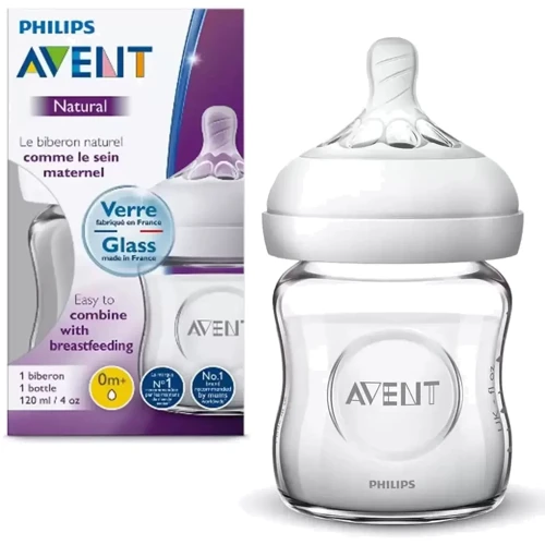 Бутылочка для кормления Philips AVENT Natural стеклянная 120 мл (SCF051/17) фото 10