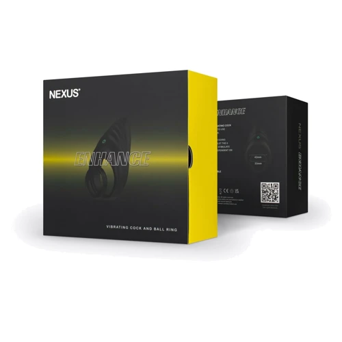 Эрекционное виброкольцо Nexus Enhance Vibrating Cock and Ball Ring, двойное