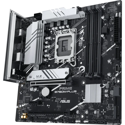 ASUS PRIME B760M-PLUS: Разъемы на плате USB Type-C, USB 3.2 Gen 1, USB 2.0, SATA 3.0, M.2, PCI Express x1
