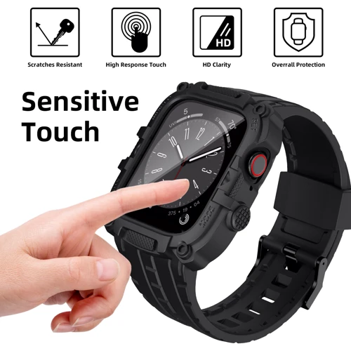 Аксессуар для Watch TPU Strap with Case Black (FLS181119) for Apple Watch 44/45/49mm Ultra: Тип аксессуара ремешок