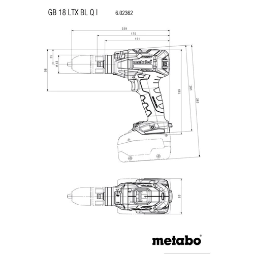 Шурупокрут Metabo GB 18 LTX BL Q I (602362840) фото 8