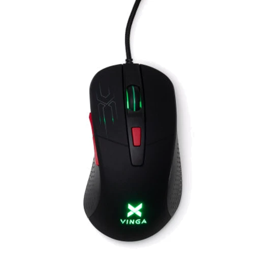 Комплект проводной Vinga KBSG559 Black: Тип клавиш мембранный