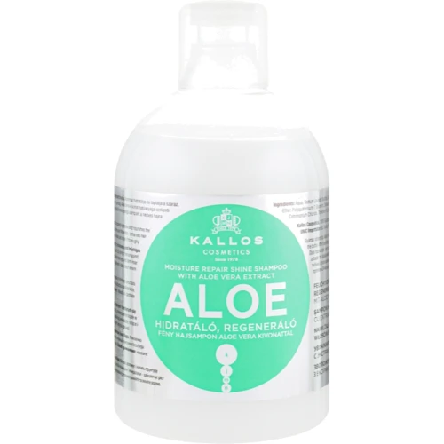 Kallos Cosmetics KJMN Aloe Shine Шампунь для волос увлажняющий с экстрактом алоэ вера 1000мл