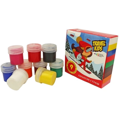 Гуашь Гамма Н Travel Kids 9 цветов 20 мл (321035TK)