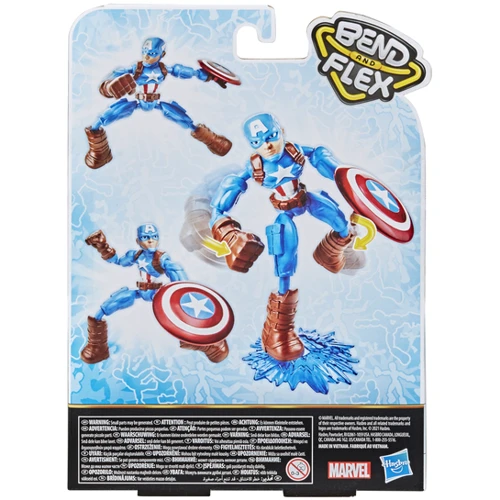 Фігурка Hasbro Месники Бенди 15 см E7869 Avengers Bend And Flex Captain America (E7377_E7869) фото 10
