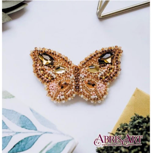 Abrisart AD-031 Набор для вышивки бисером украшения Отблеск цитрина