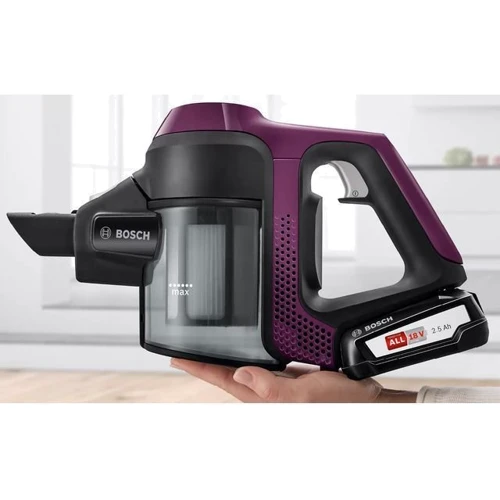 Пылесос Bosch Serie 6 Unlimited BCS6111P: Емкость пылесборника 0.3 л