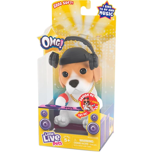 Интерактивный щенок Moose Little Live Pets Toys OMG Шоу талантов Ди Джей Пап фото 4