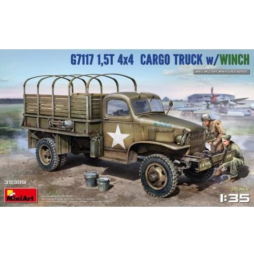 Модель Miniart Вантажівка армії США G7117 4X4 1.5 т з лебідкою (MA35389)