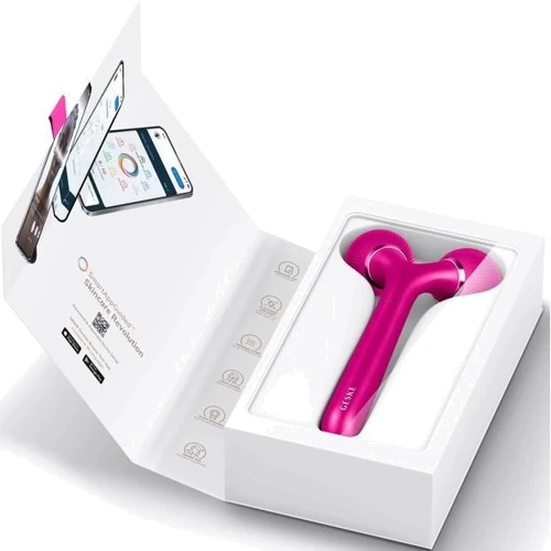 Масажер Звуковий ролик для обличчя та тіла GESKE Sonic Facial & Body Roller 4 в 1 Magenta (GK000041MG01)
