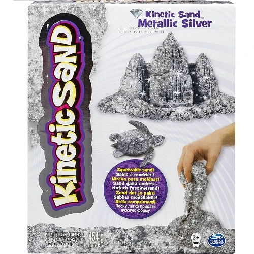 Кінетичний Пісок для творчості Wacky-Tivities KINETIC SAND METALLIC 454 г (71408Sp): Виробник Wacky-Tivities