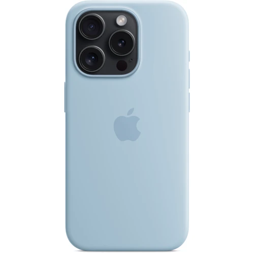 Чехол для iPhone Apple iPhone 15 Pro Silicone Case with MagSafe - Light Blue (MWNM3ZM/A): Тип чехла накладка на заднюю часть