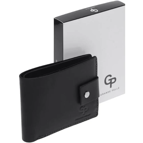 Мужское портмоне Grande Pelle черное (10gp542110-black) фото 6