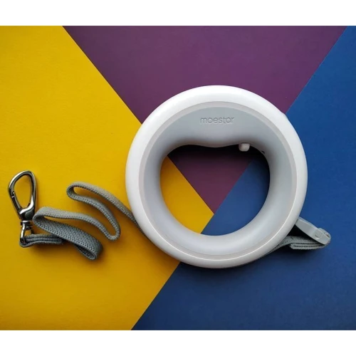 Поводок для собак Xiaomi выдвижной светящийся Moestar UFO Retractable Leash 2 серый фото 8