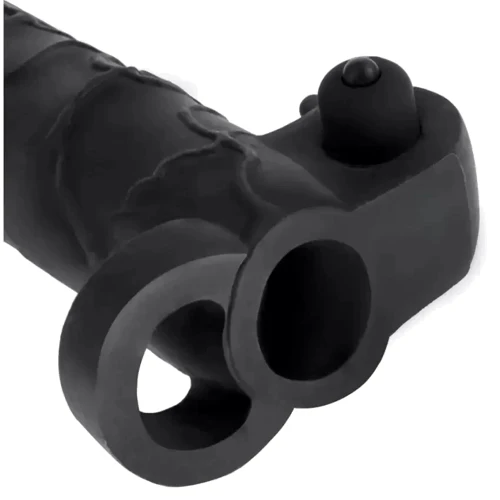 Насадка с вибрацией Pipedream Vibrating Real Feel 2 Extension (чёрный)