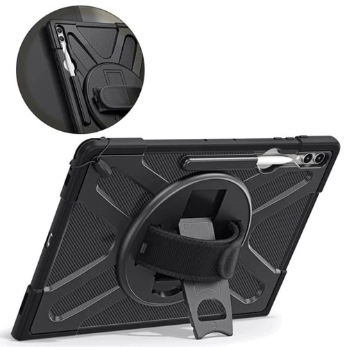 Аксесуар для планшетних ПК BeCover Heavy Duty Case з Stand Black для Samsung Galaxy Tab S8 Ultra / S9 Ultra / S10 Ultra (713664)