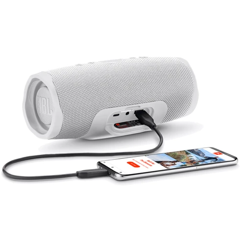 Акустика JBL Charge 4, White (JBLCHARGE4WHT): Выходная мощность 30 Вт