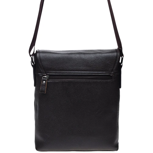 Чоловіча сумка планшет Borsa Leather темно-коричнева (k10013-brown): Стать Чоловік
